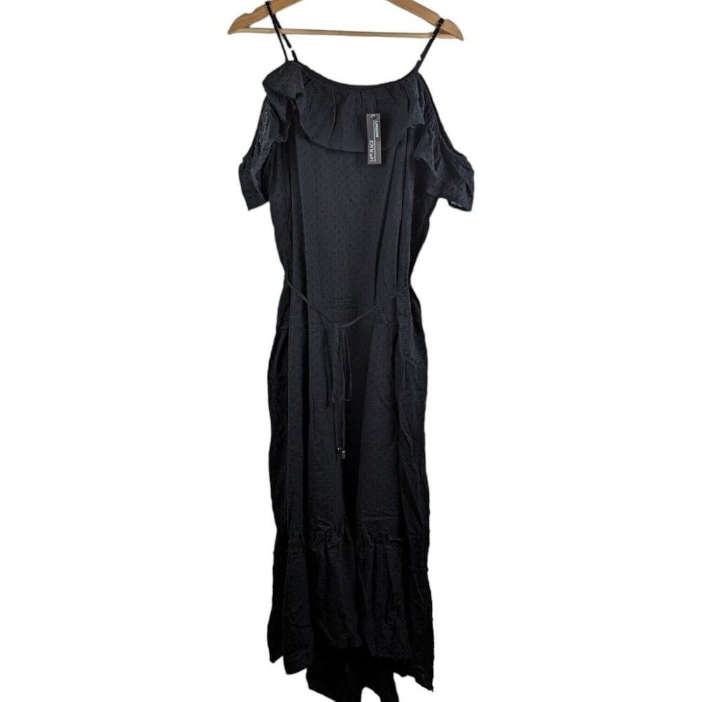 14th Place Black Cold Shoulder Maternity Dress Size XL NWT